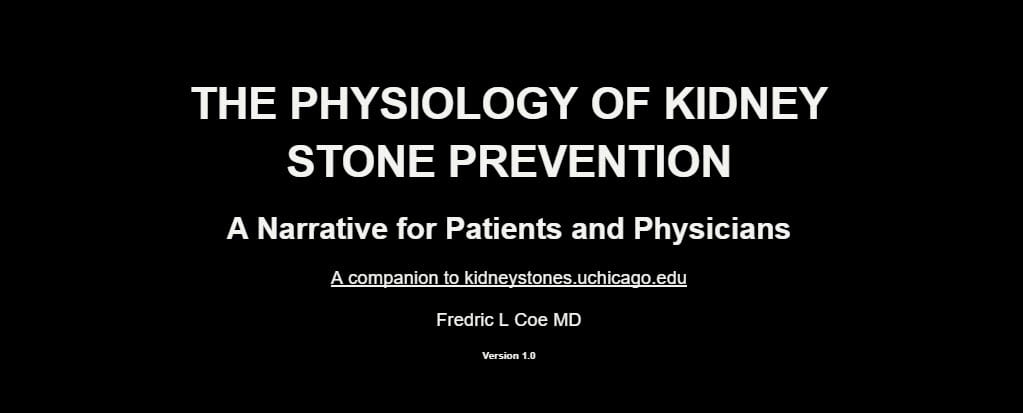 BOOK DOWNLOAD: Physiology of Kidney Stone Formation